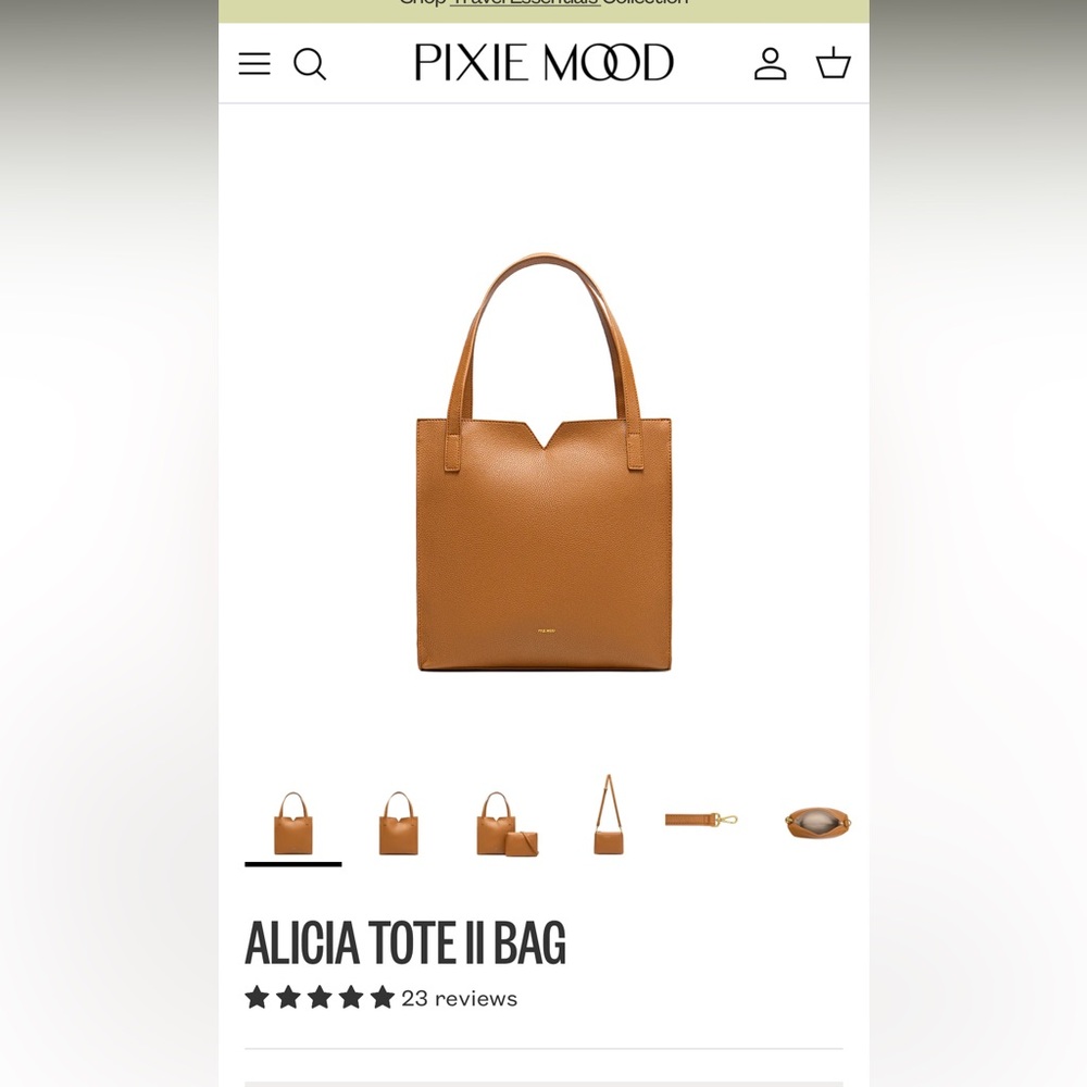 Pixie Mood Alicia Tote II - Warm Brown
( very good used condition )